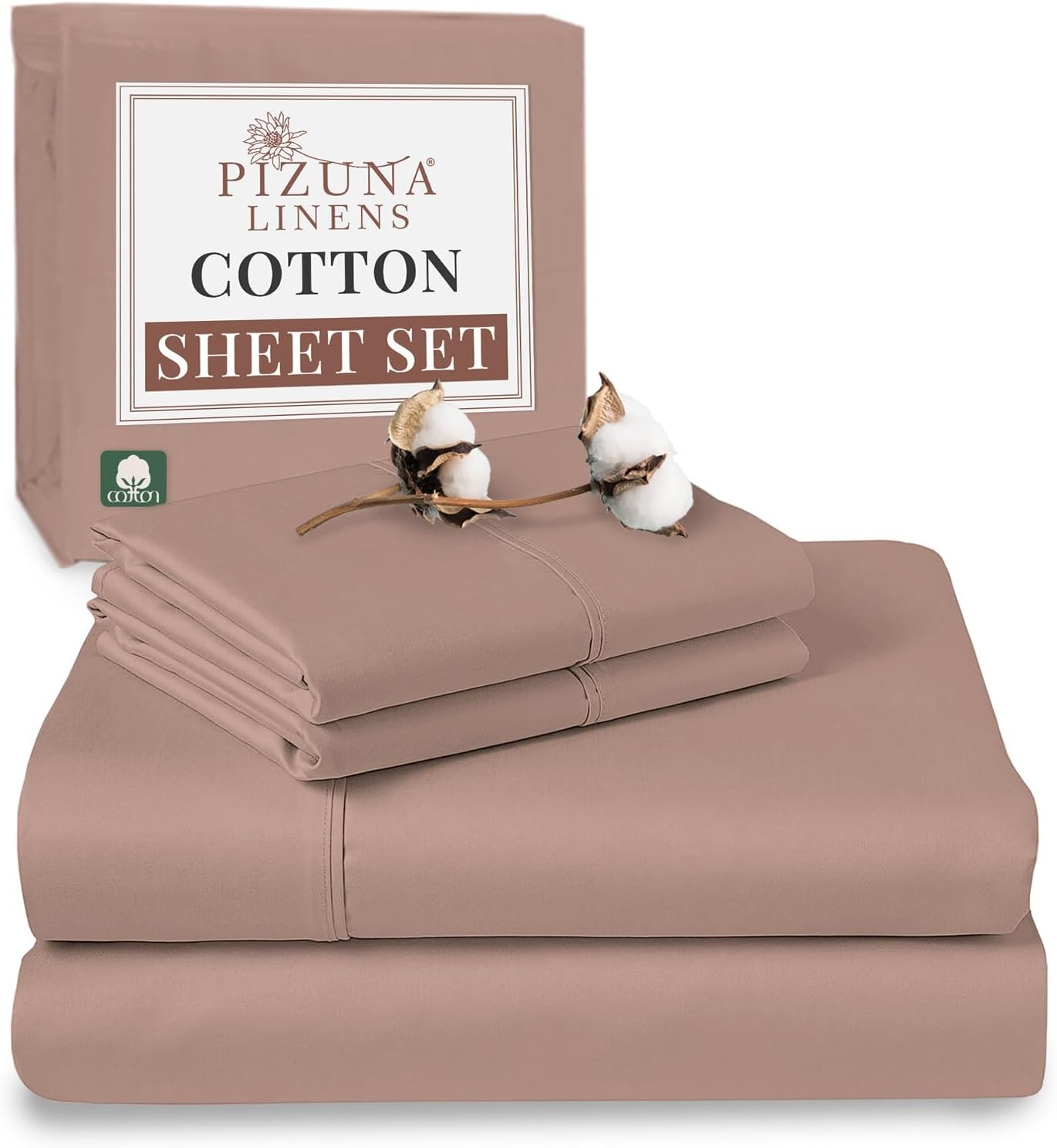 100% Cotton Sheets Full Size, Luxurious 400 Thread Count Long Staple Cotton Sateen Sheets with 15inch Deep Pocket (Combed Silver Sheet Full)