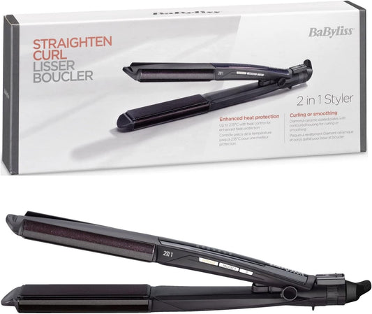 BaByliss ST330E Wet And Dry Hair Curler & Straightener - 235 ° C