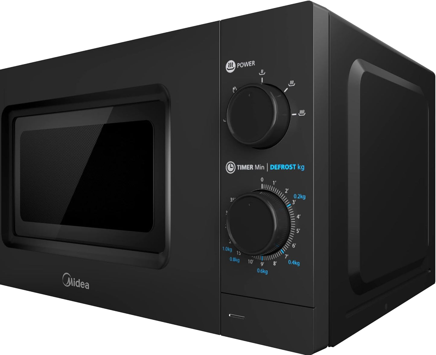 Midea 20L Solo Microwave Oven with Digital Touch Control, 700W, Child Lock, Memory Function, Defrost-by-weight-or-time, Fast Reheat, Push Button Door Opening, Best for Home & Office, Black, EM721BK