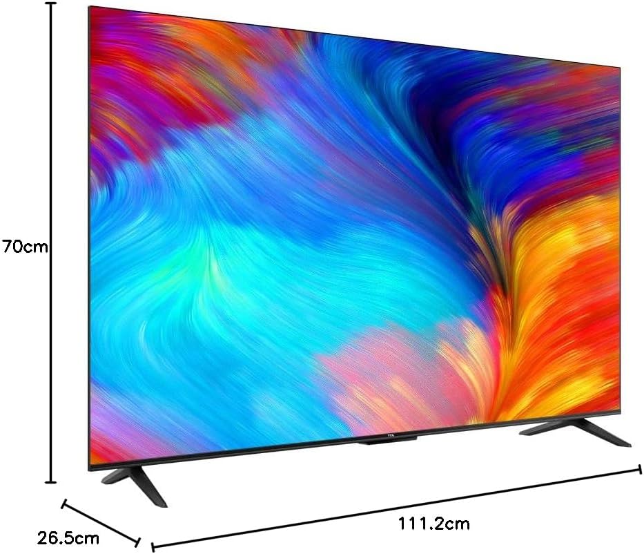 TCL 55 Inches Smart TV, 4K Ultra HD, Google TV, Dolby Audio HDR10 & Chromecast Built-in Edgeless Design - 55P637