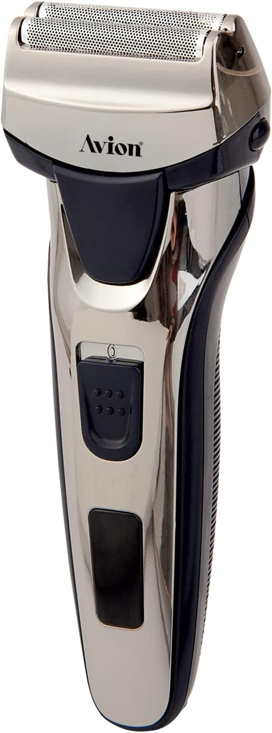 Avion Rechargeable Shaver for Men | Cordless Electric Foil Shaver | Beard Trimmer with Pop-trimmer | USB Charging | 2 Reciprocate Electric Razors |AS400