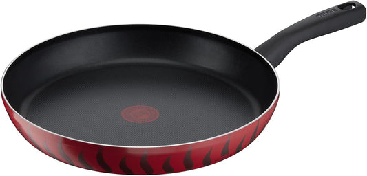 Tefal G6 Tempo Flame 32 Cm Non Stick Frypan With Thermo Spot, Red, Aluminium, C3040883