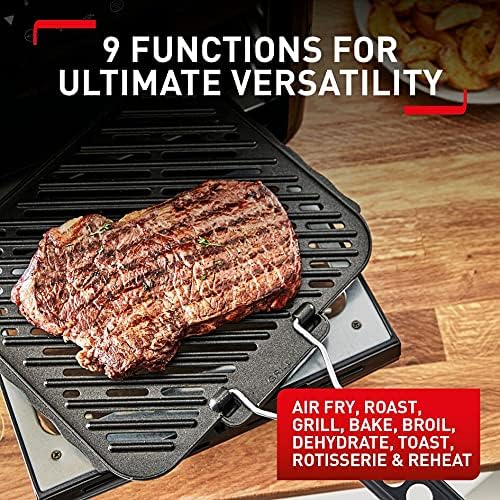 TEFAL Air Fryer | Easy Fry & Grill Digital 2-in-1 |4.2 L Capacity | 1550 W | Healthy Cooking | Air Fry + Grill | 8 Automatic Programs |Adjustable Temperature | Timer | 2 Years Warranty | EY505D27