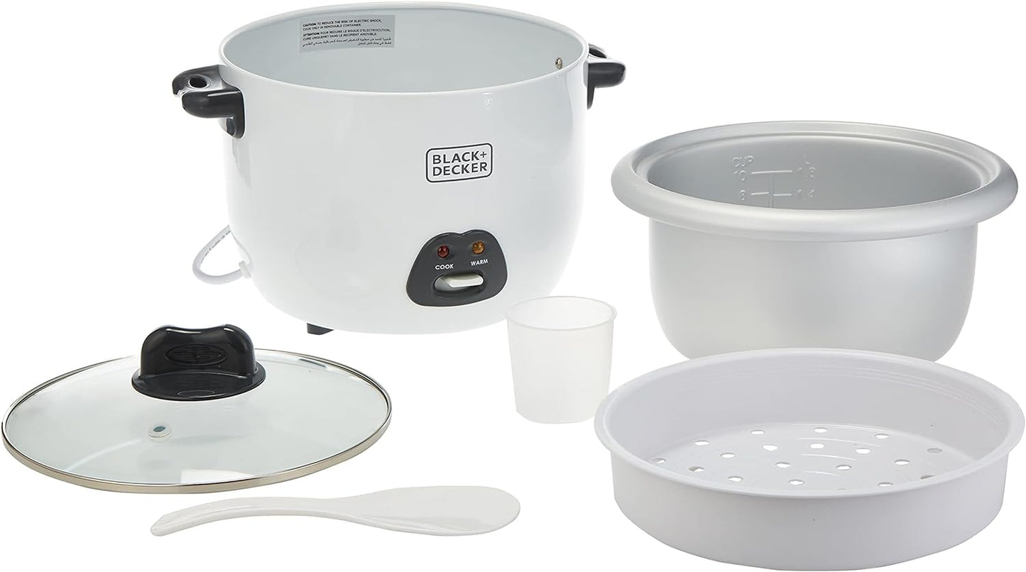 Black+Decker Rice Cooker - RC1850-B5-SP, 1.8 litre"Min 1 year manufacturer warranty"
