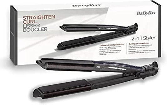 Babyliss ST330E 2-in-1 Wet And Dry Hair Curler & Straightener - 235 Celsius - 2725616967209