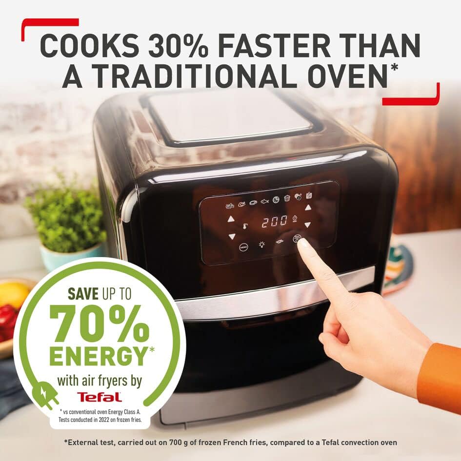 TEFAL Air Fryer | Easy Fry & Grill Digital 2-in-1 |4.2 L Capacity | 1550 W | Healthy Cooking | Air Fry + Grill | 8 Automatic Programs |Adjustable Temperature | Timer | 2 Years Warranty | EY505D27