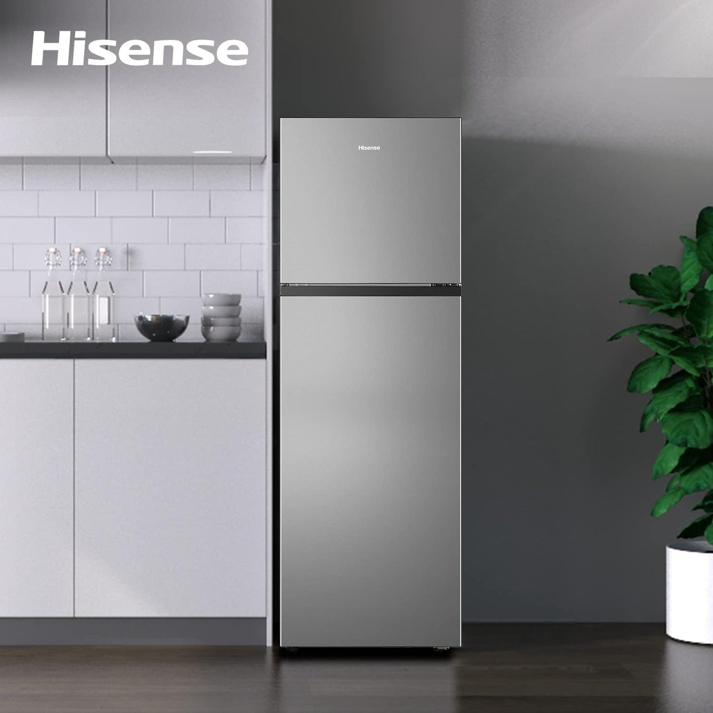 Hisense Refrigerator 264 Liter Top Mount Double Door Silver Model Rt264N4Dgn"Min 1 year manufacturer warranty"