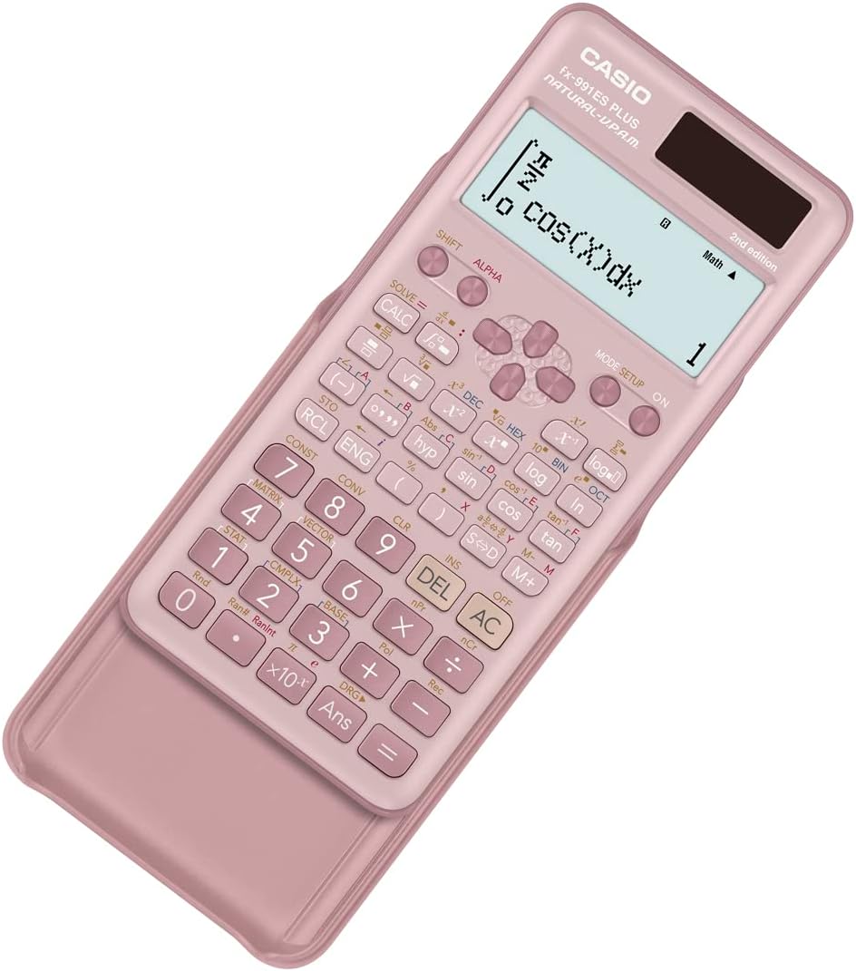 Casio Pink Scientific Calculators Non Programmable 10 + 2 digits 417 Functions FX 991ESPLUS2 PKWDT, FX 991ESPLUS2PKWDT