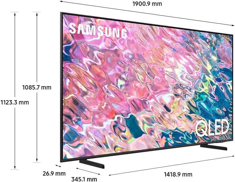 Samsung 85 Inch TV QLED 4K Quantum HDR LED Calibration - QA85Q60BAUXZN (2022 Model)