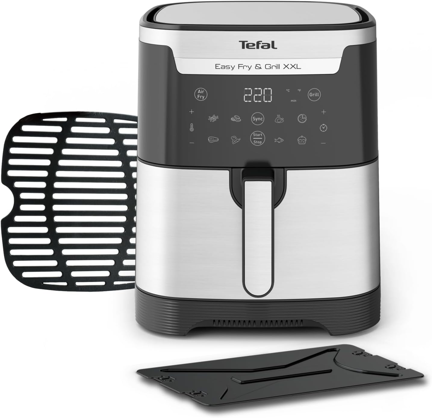 TEFAL Air Fryer | Easy Fry & Grill Digital 2-in-1 |4.2 L Capacity | 1550 W | Healthy Cooking | Air Fry + Grill | 8 Automatic Programs |Adjustable Temperature | Timer | 2 Years Warranty | EY505D27