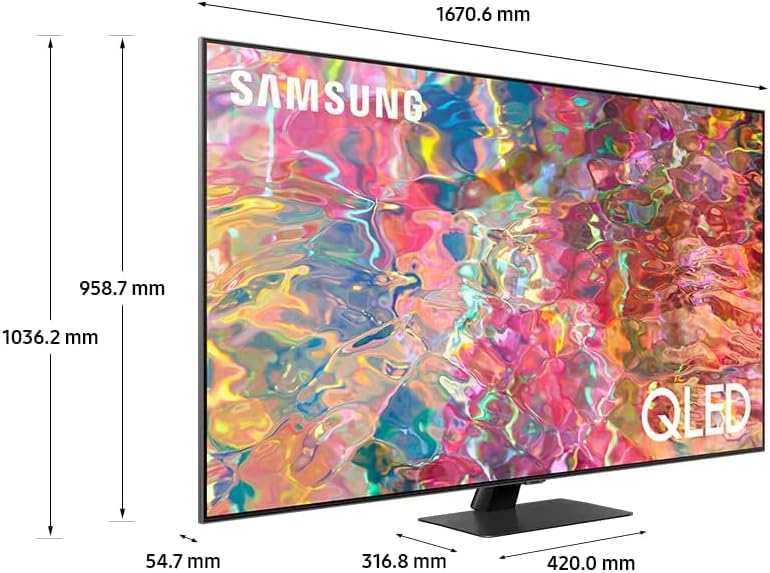 Samsung 75 Inch TV QLED 4K Quantum HDR Direct Full Array - QA75Q80BAUXZN (2022 Model)