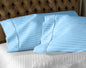 Split Top California King Sheets Split Head California King Sheets Sets for Adjustable Beds- 100% Egyptian Cotton 800TC Split Head Flex Top 18" Deep Pocket - 32" Top Split Cal-King, Light Blue Solid
