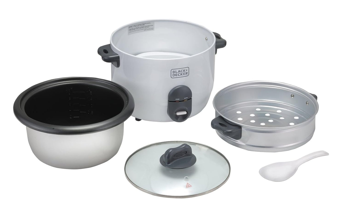 Black & Decker RC1860-B5 1.8-Litre Rice Cooker (White)