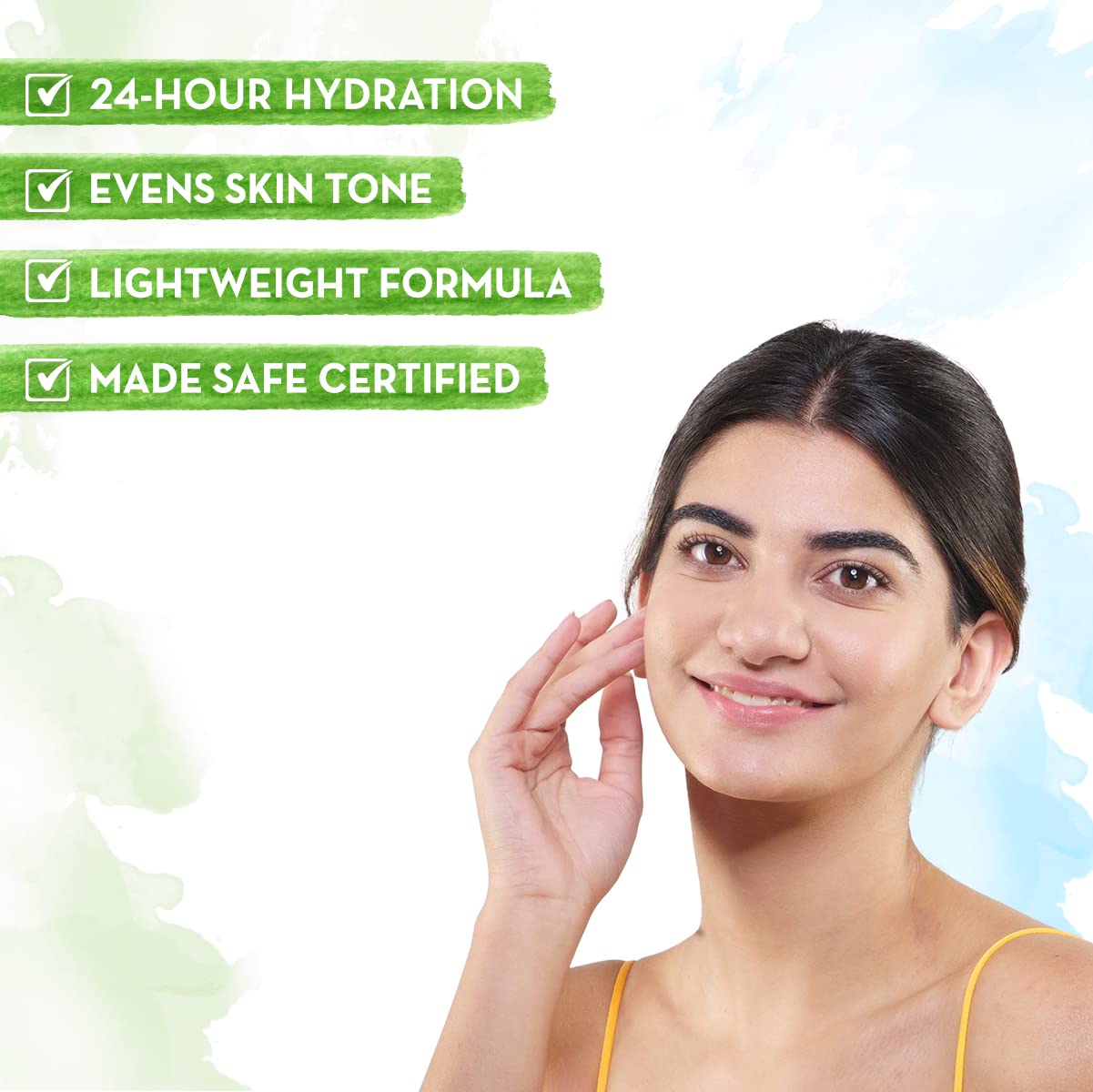 Mamaearth Rice Water Gel Face Moisturizer | Long Lasting Hydration with Niacinamide | Helps Reduce Spots, Scars & Marks | Fast Absorbing, Lightweight & Non-Sticky | 3.38 Fl Oz/100ml