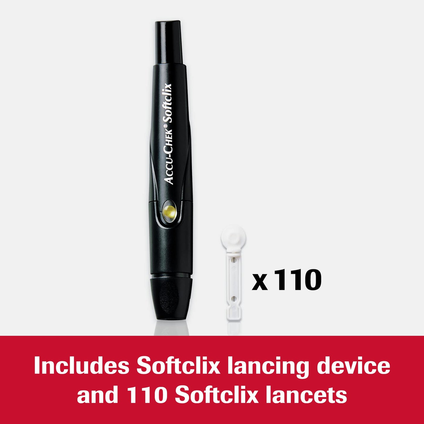 Accu-Chek Softclix Diabetes Lancing Device with 10 Softclix Lancets for Diabetic Blood Glucose Testing (Packaging May Vary)