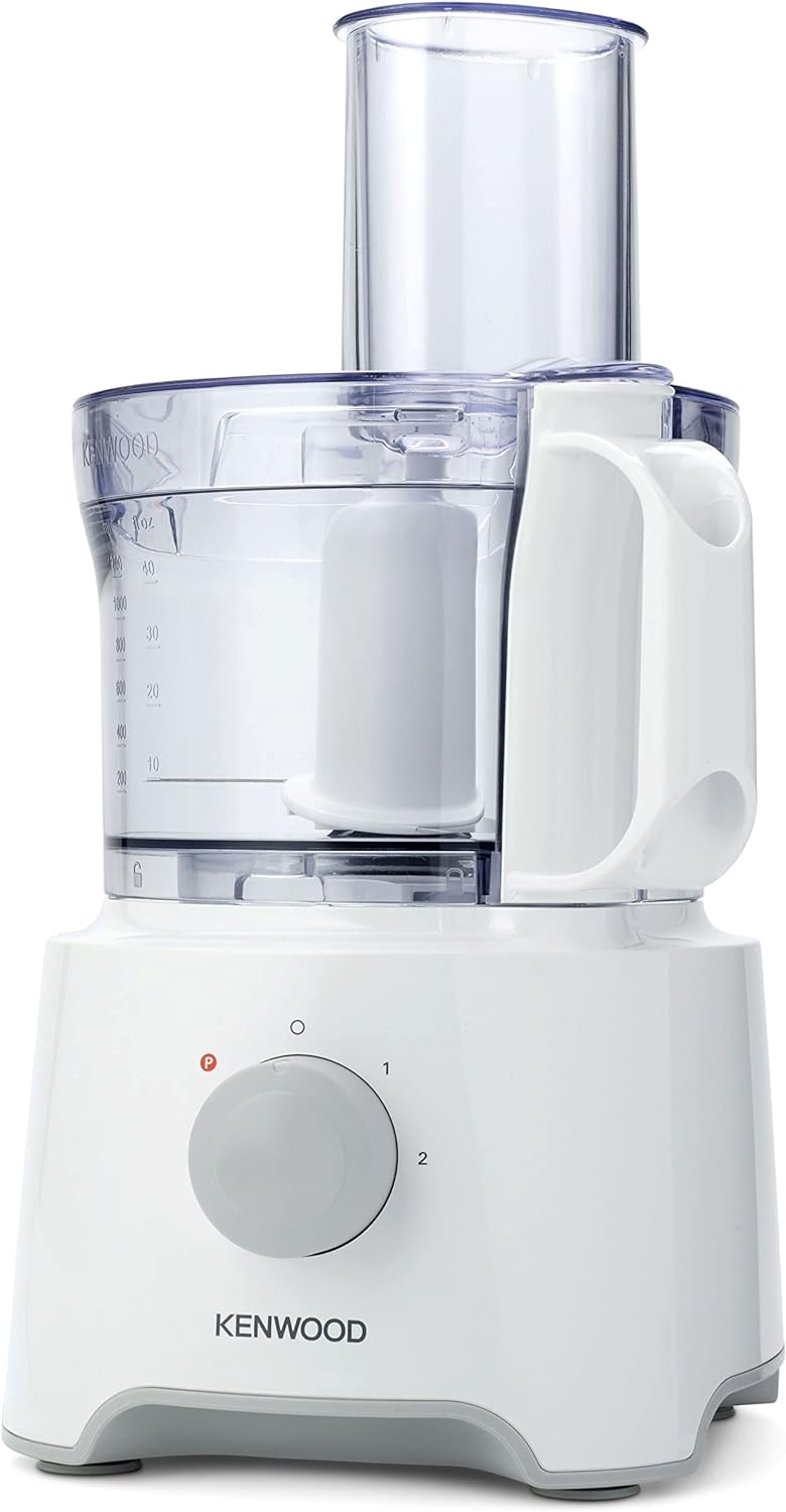 Kenwood Food Processor 750W Multi-Functional With 3 Interchangeable Disks, Blender, Whisk, Dough Maker Fdp03 White