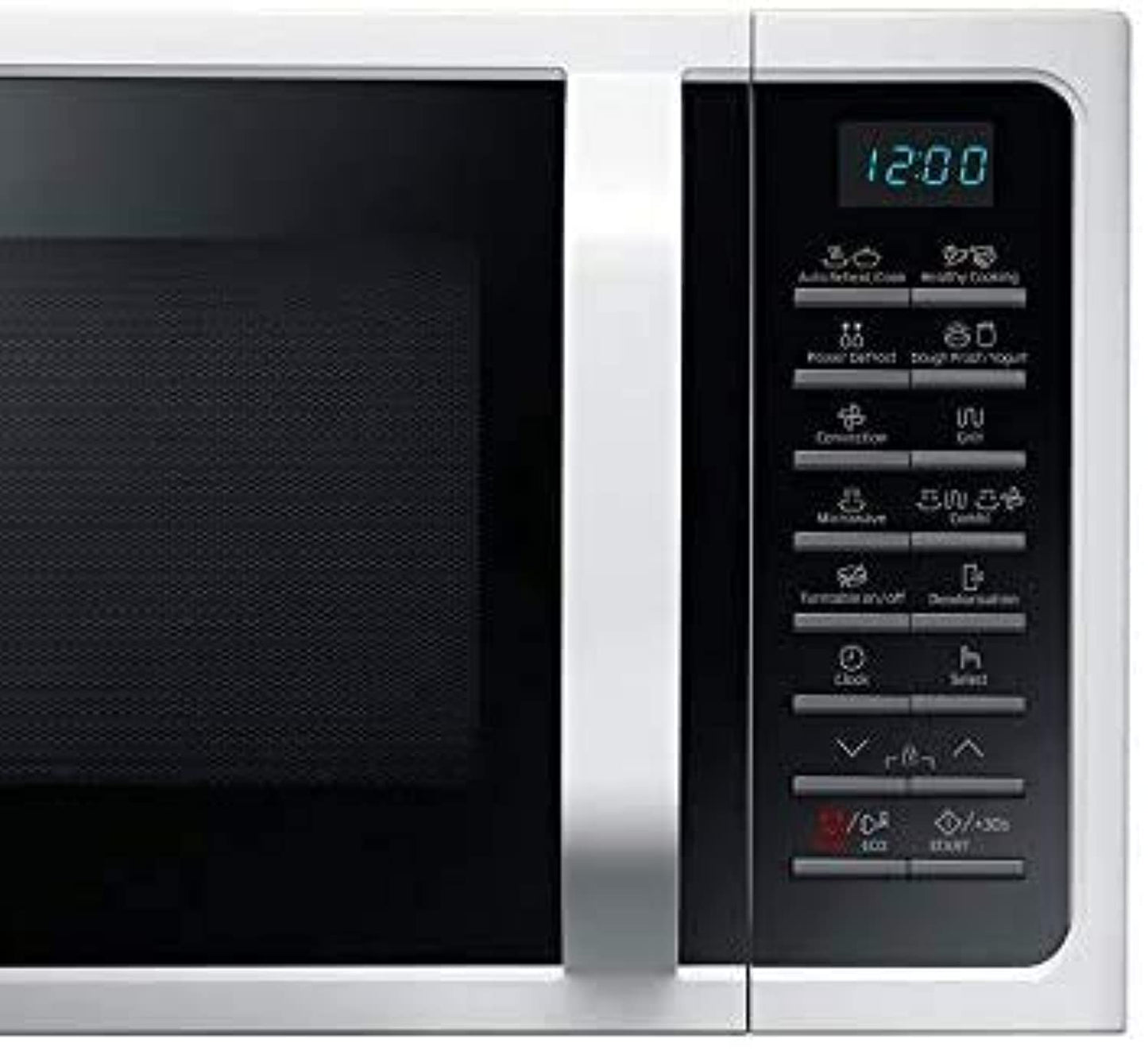 Samsung 28 Liters Microwave Grill & Convection with Healthy Cooking, White - MC28H5015AW"Min 1 year manufacturer warranty"