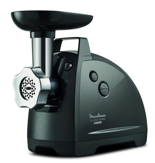 MOULINEX HV8 Plus 4IN1 Meat Mincer, 2000 Watts, Black, Plastic, Steel, ME682827, 1 year warranty