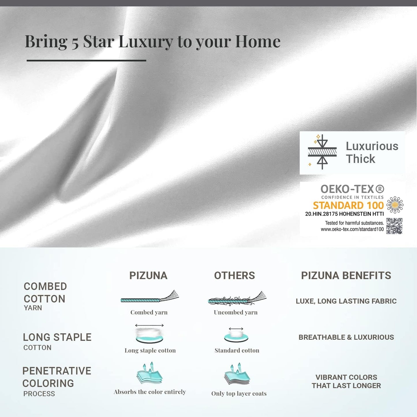 Soft 600 Thread Count Cotton Sheets California King White, 100% Long Staple Cotton Soft & Comfortable Sateen Bed Sheets fit Upto 15 inch Deep Pocket (White Cal King Sheets Sets)