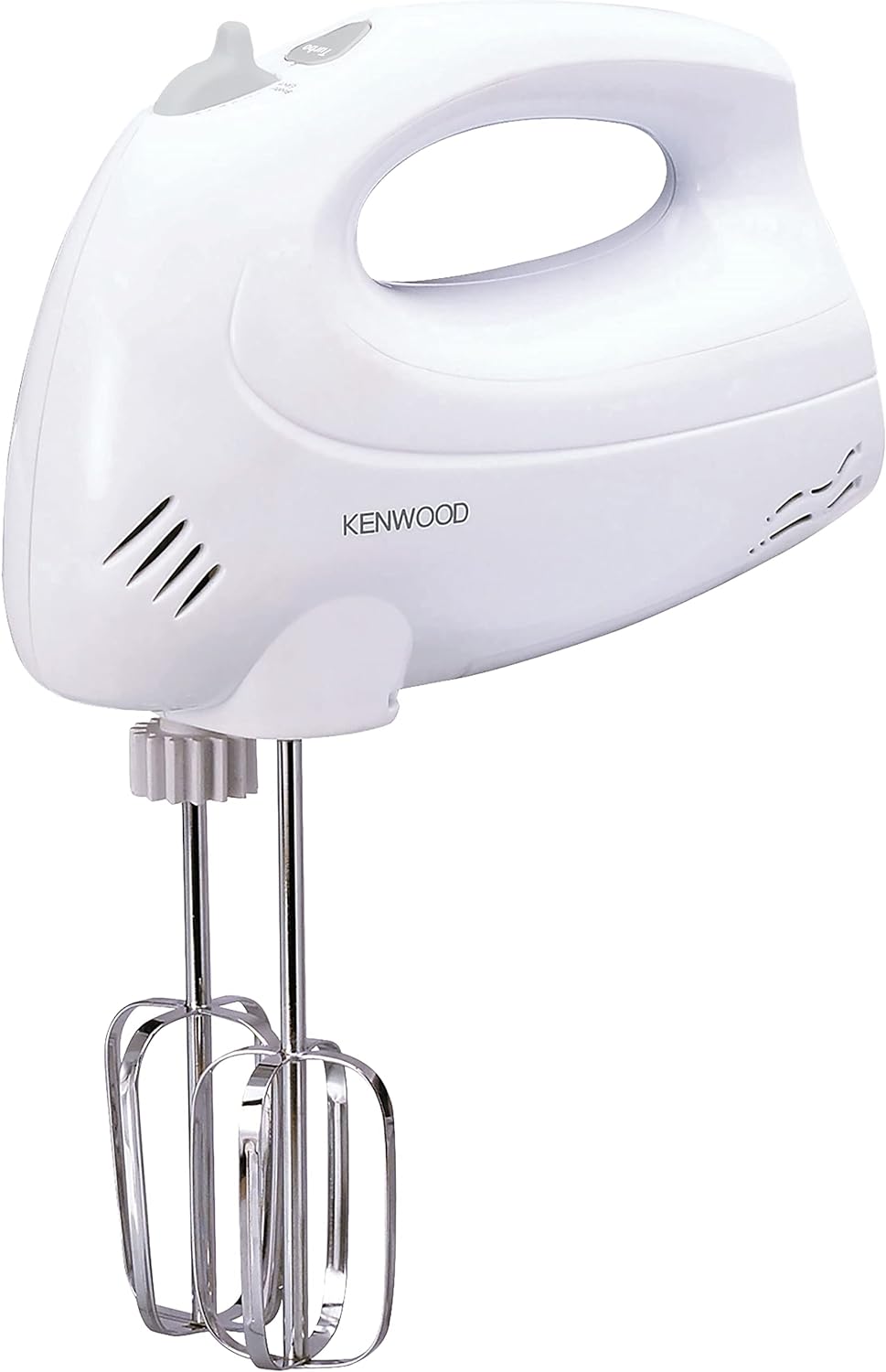 Kenwood Stand Mixer Hand (Electric Whisk) 300W With 2.4L Rotary Bowl, 5 Speeds + Turbo Button, Twin Stainless Steel Kneader And Beater For Mixing, Whipping, Whisking, Kneading Hmp22.000Wh White