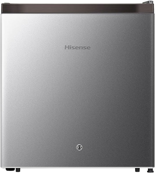 Hisense 42 Liter Compact Single Door Refrigerator, Silver - RR60DAGS0
