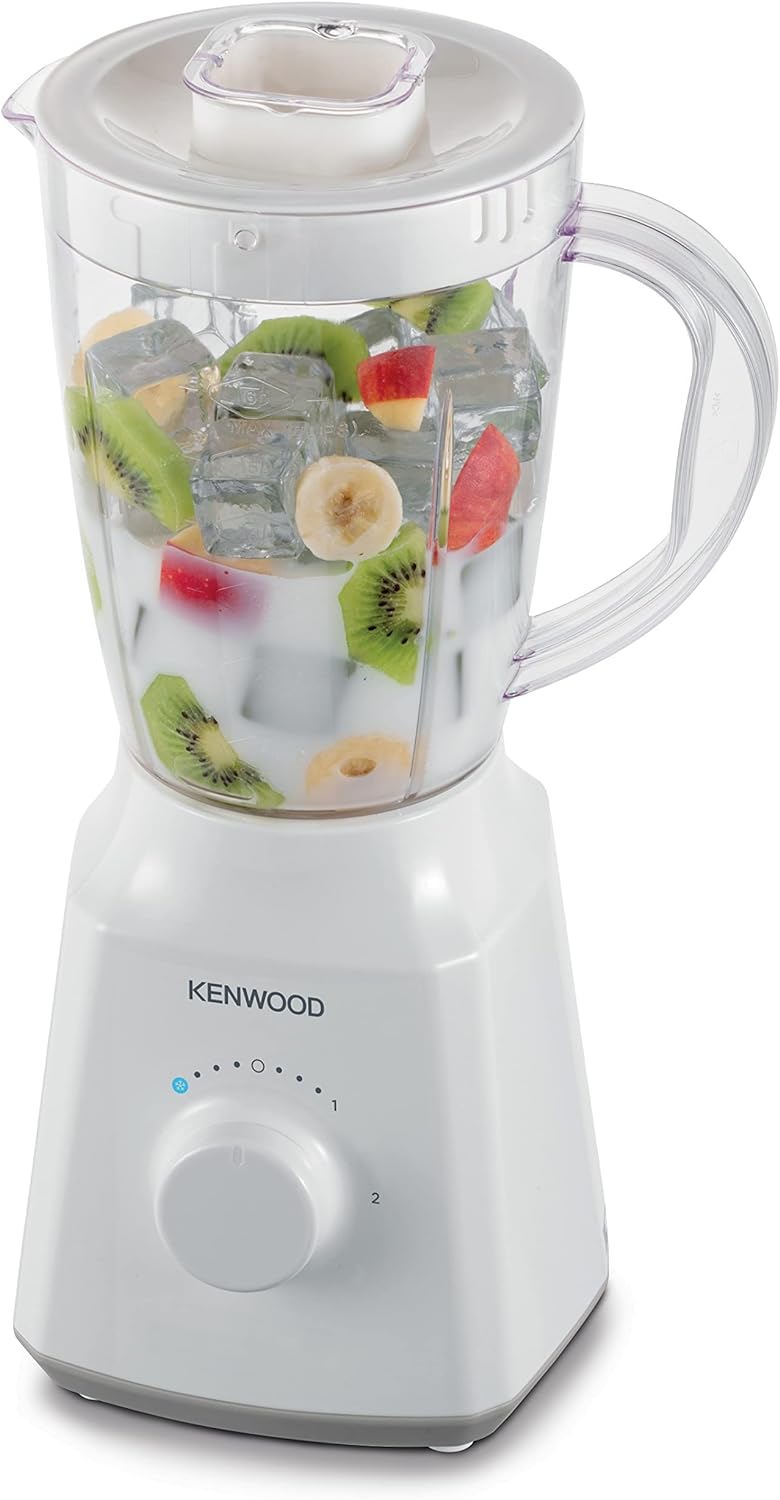 Kenwood Blender Smoothie Maker 400W 1.5L With Grinder Mill, Chopper Ice CrUSh Function Blp10.C0Wh White
