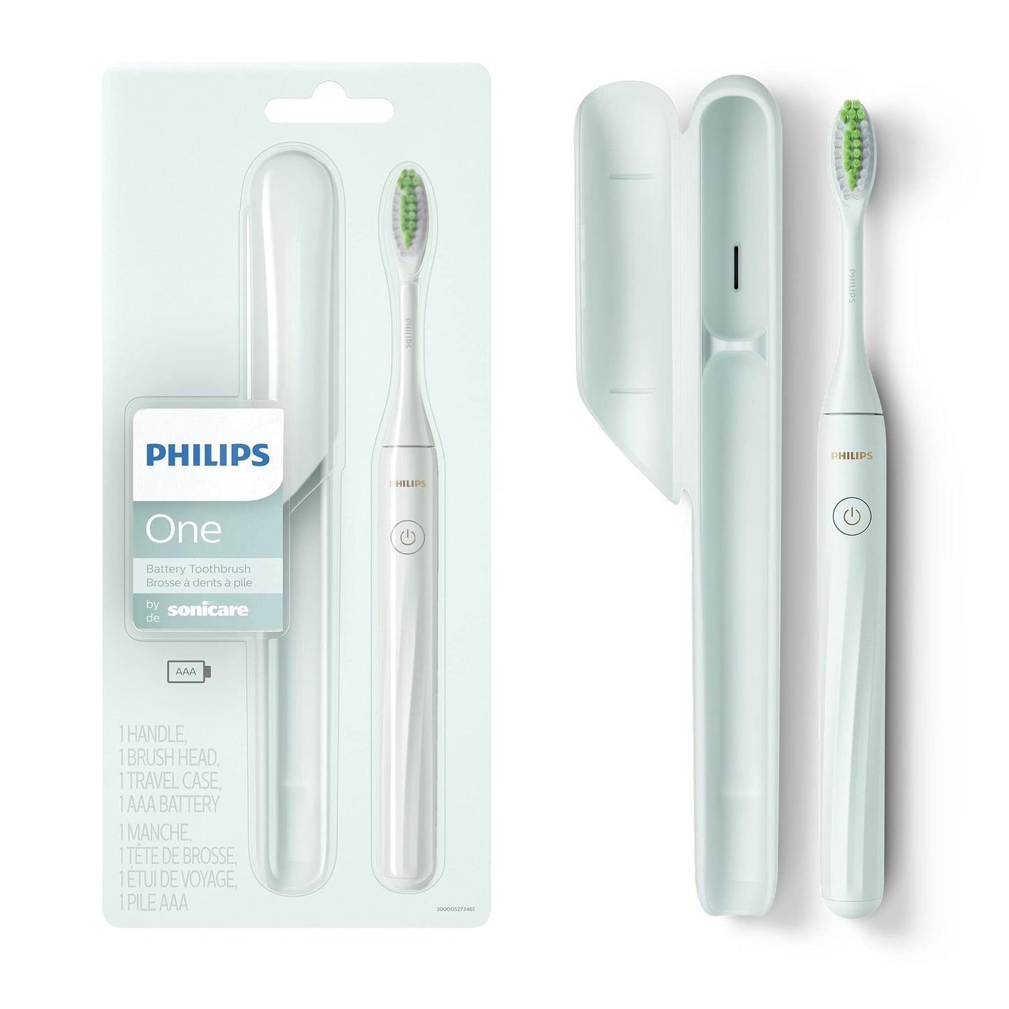 Philips One by Sonicare Battery Toothbrush, Mango Yellow, HY1100/02