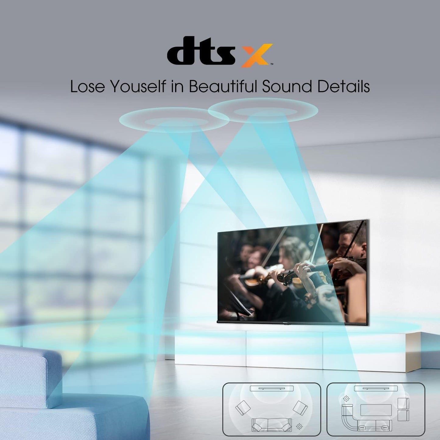 HISENSE QLED Smart TV, 55 Inch E7K with Quantum Dot Colour, Dolby Vision·Atmos, Share to TV, Voice Control and Game Mode VRR ALLM, AI Sports Mode, Youtube, Netflix, Shahid and Anghami,55E7K