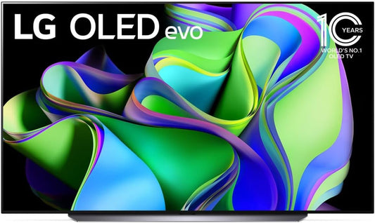 LG OLED evo C3 55 inch 4K Smart TV OLED Model 55C36LA.AMAG, Bluetooth, Wi-Fi, Ethernet