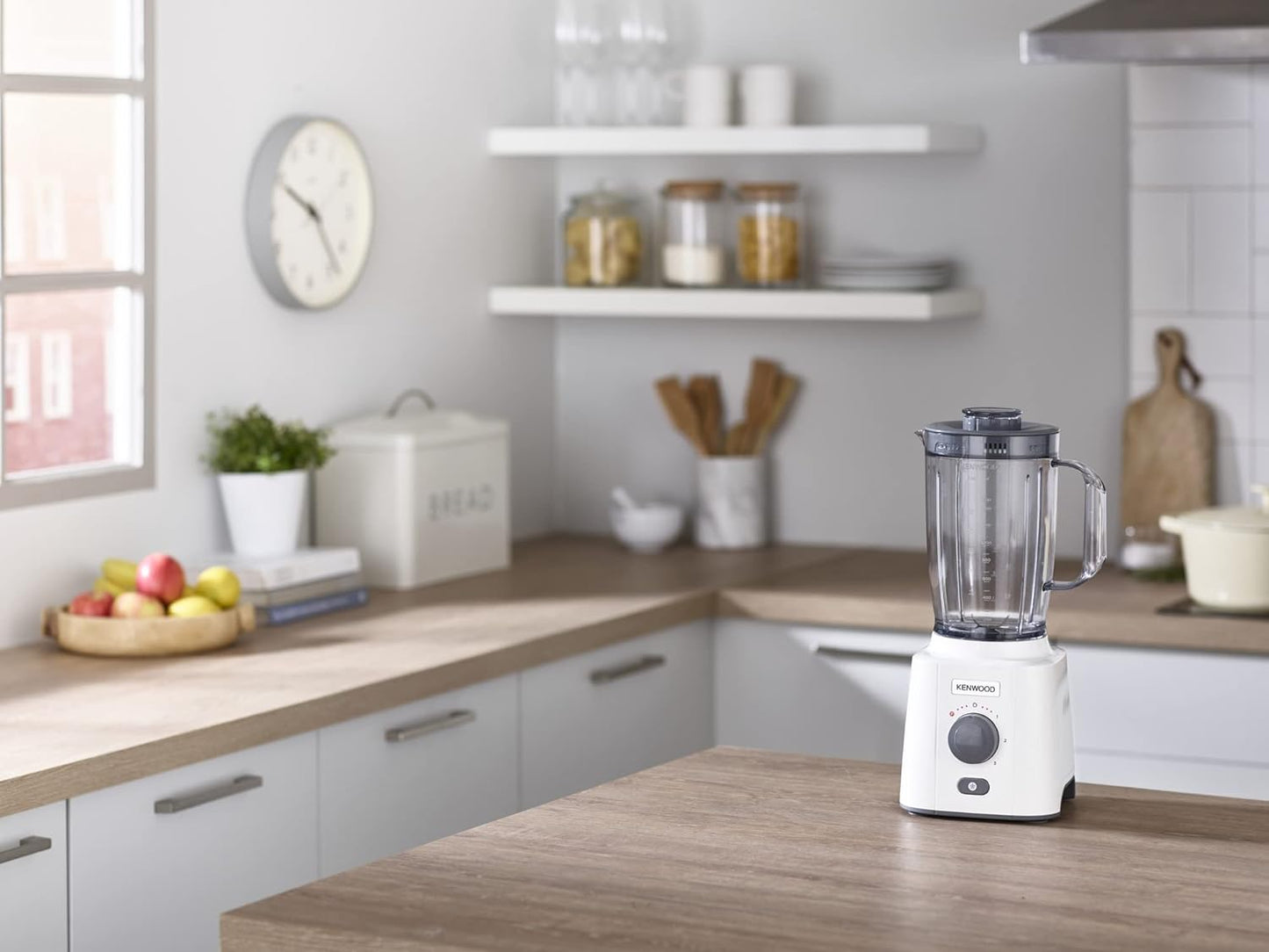 Kenwood Blender 2.0 L Jar 650 Watts With 2 Mill And 1 Extra Jar, White, Blp406Wh