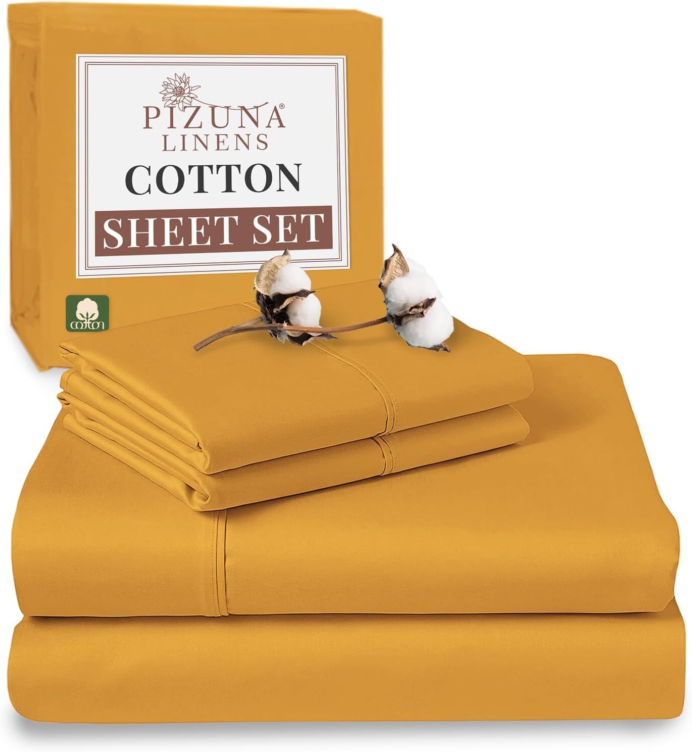 100% Cotton Sheets Full Size, Luxurious 400 Thread Count Long Staple Cotton Sateen Sheets with 15inch Deep Pocket (Combed Silver Sheet Full)