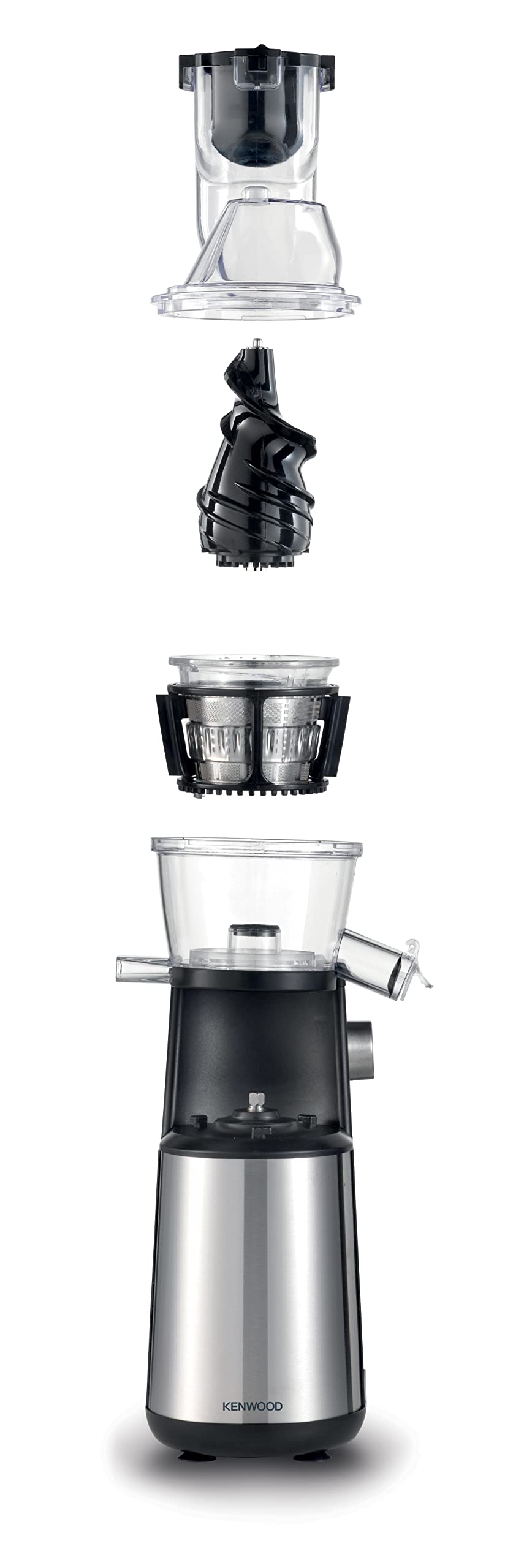 Kenwood Pure Juice Pro Slow Juicer, Metal, Jmm70.000Bk, Silver