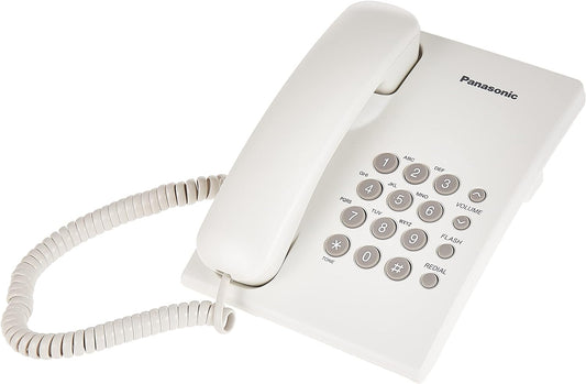Panasonic Kx-Ts500 Corded Telephone - White (Pack Of1)