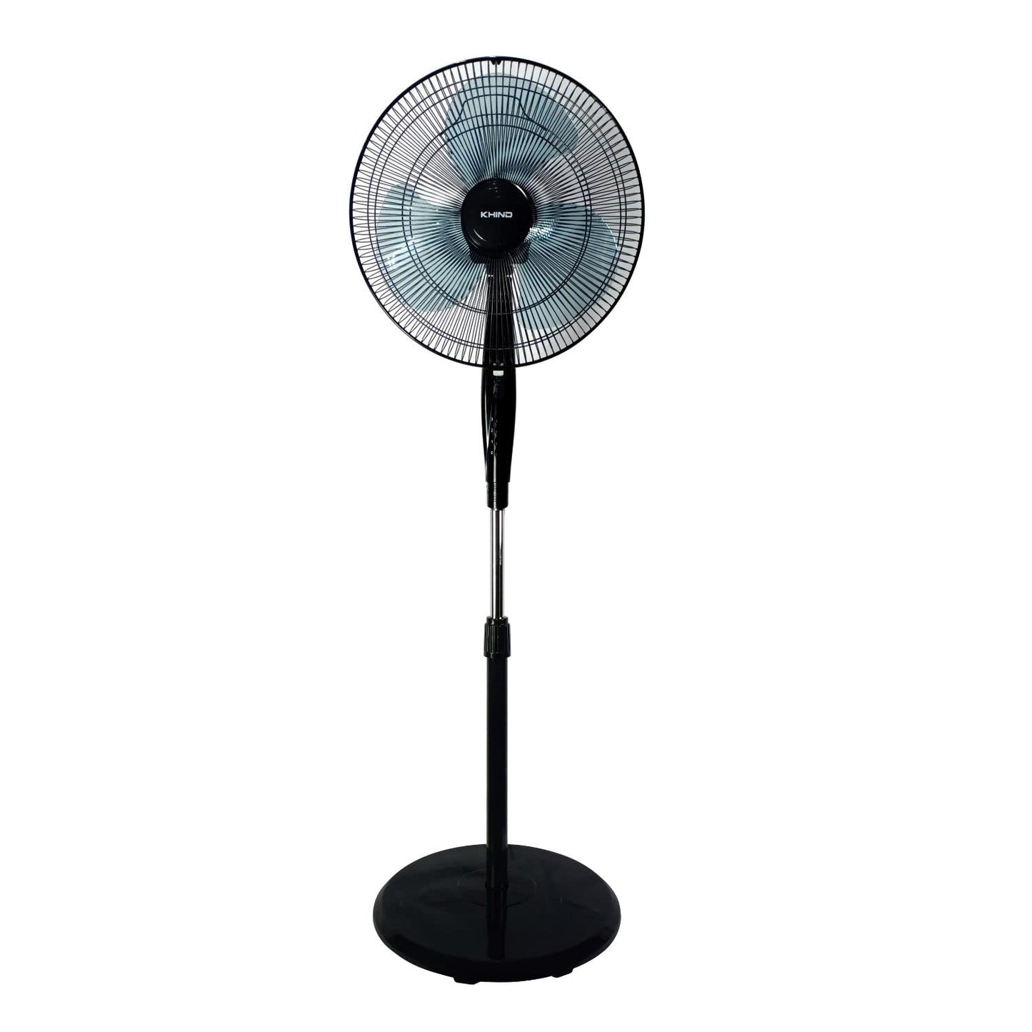 KHIND Pedestal Stand Fan 16-inch 2-in-1 Adjustable Height Cooling Indoor Outdoor Fan, Finger Safe Grills, Automatic Oscillation Perfect for Home,Office, Grey, 2 Year Warranty