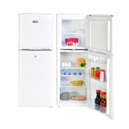 Super General 190 Liters Gross Compact Double Door Refrigerator-Freezer, Reversible door, Tropical Compressor, White, SGR-198-H, 48 x 53 x 137 cm, 1 Year Warranty