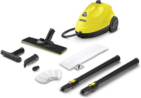 Karcher SC2 Steam Cleaner, 1500W, Powerful High-Pressure Home Cleaner, Multipurpose, Versatile Accessories, Ideal for Kitchen & Bathroom Use, Yellow