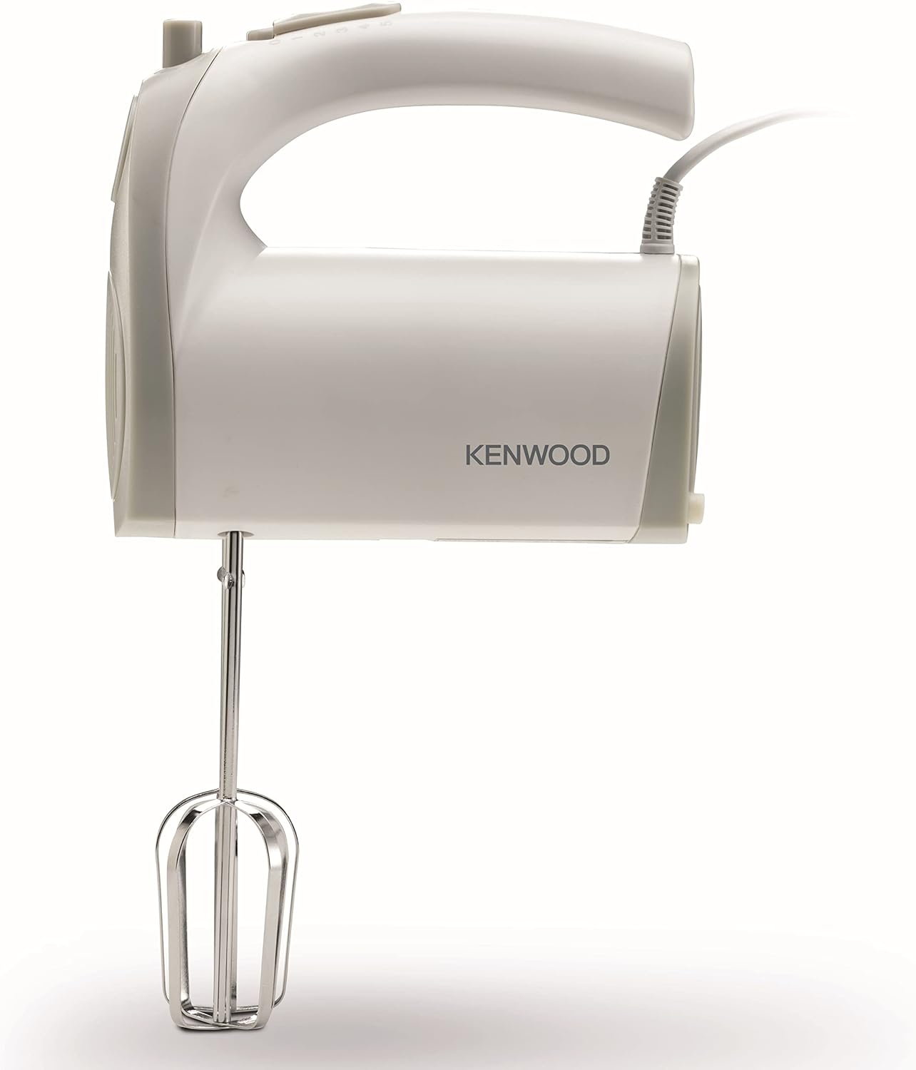 Kenwood Stand Mixer Hand (Electric Whisk) 300W With 2.4L Rotary Bowl, 5 Speeds + Turbo Button, Twin Stainless Steel Kneader And Beater For Mixing, Whipping, Whisking, Kneading Hmp22.000Wh White