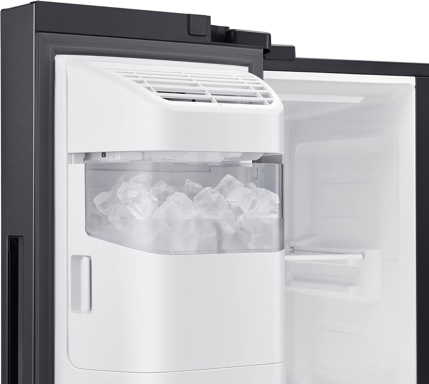 Samsung 680 Liters, Side By Side Refrigerator, RS62R5001B4/AE, Gentle Black Matt, SpaceMax Technology, 20 Year Warranty on Digital Inverter Compressor