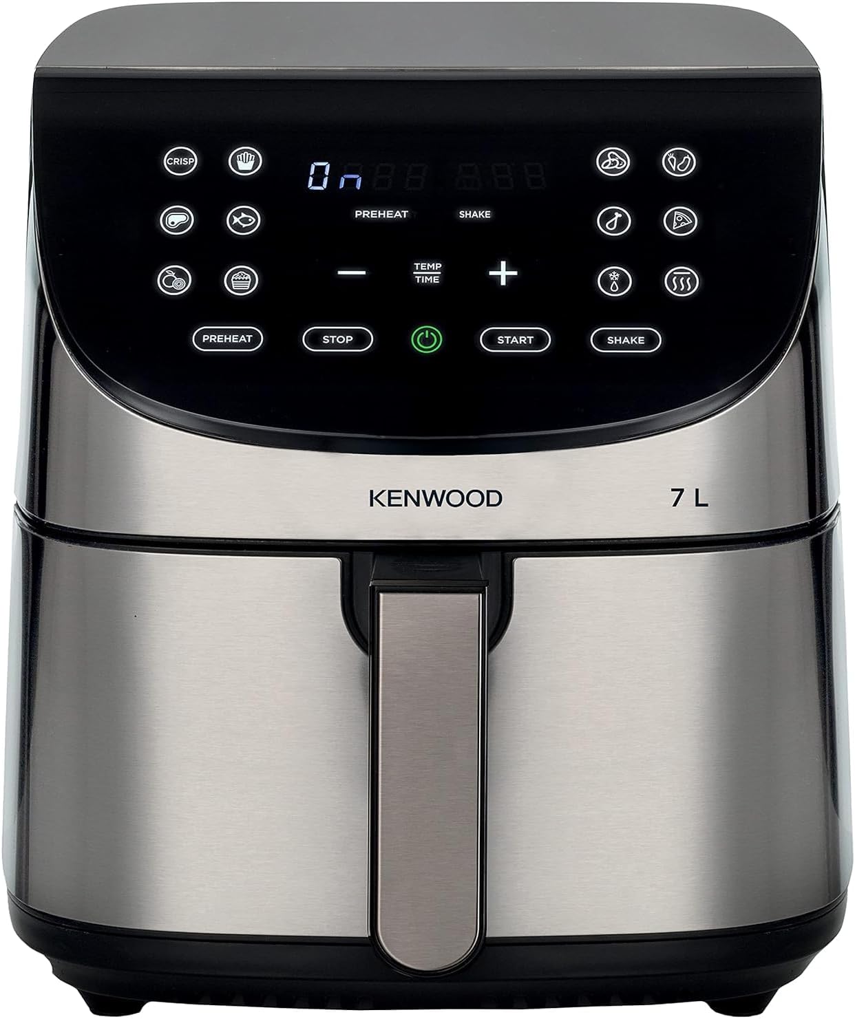 Kenwood Digital Air Fryer XXL 5.5L 2.4KG 1800W with Rapid Hot Air Circulation for Frying, Grilling, Broiling, Roasting, Baking and Toasting HFP50.000WH, White