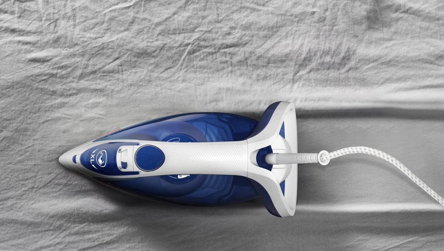 TEFAL Steam Iron | Express Steam Iron Steamer | 2600 W | 270 ml | Anti-scale | Purple | Ceramic Soleplate | 2 Years Warranty | FV2843M0
