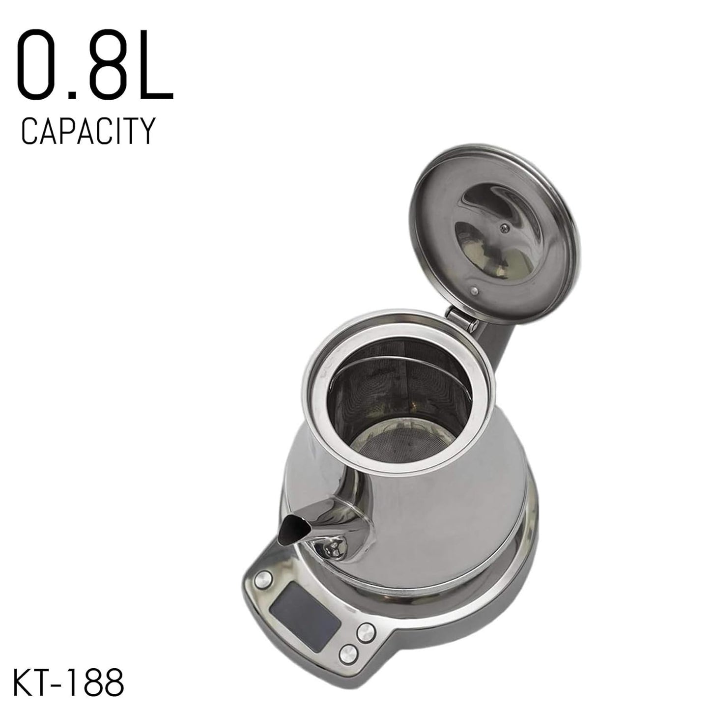 Crownline Karak Tea Maker Kt-188 Silver"Min 1 year manufacturer warranty"