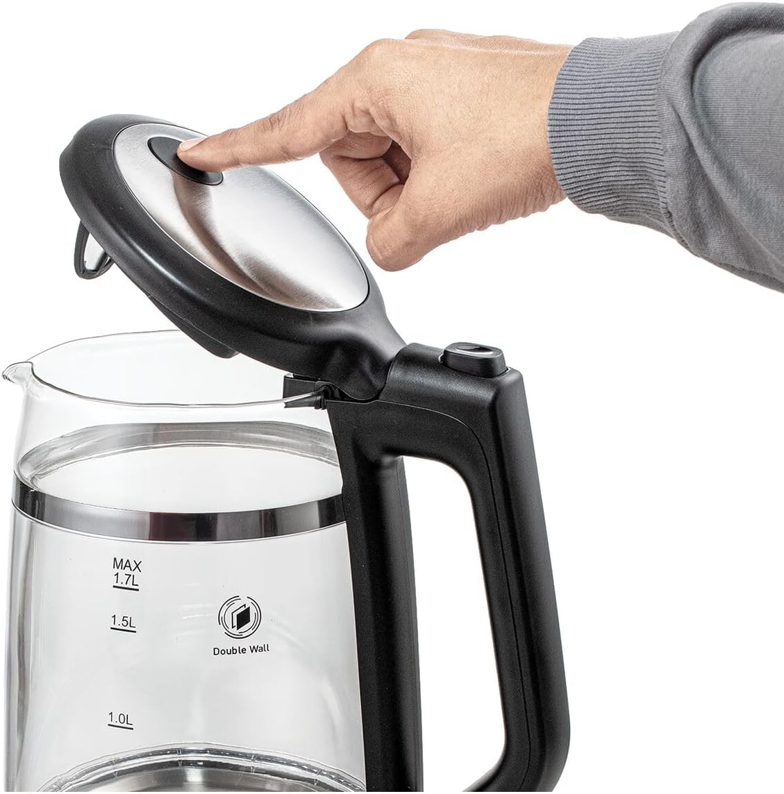 Black+Decker Concealed Coil Kettle, White, 1.7 Litres, Jc70-B5"Min 1 year manufacturer warranty"
