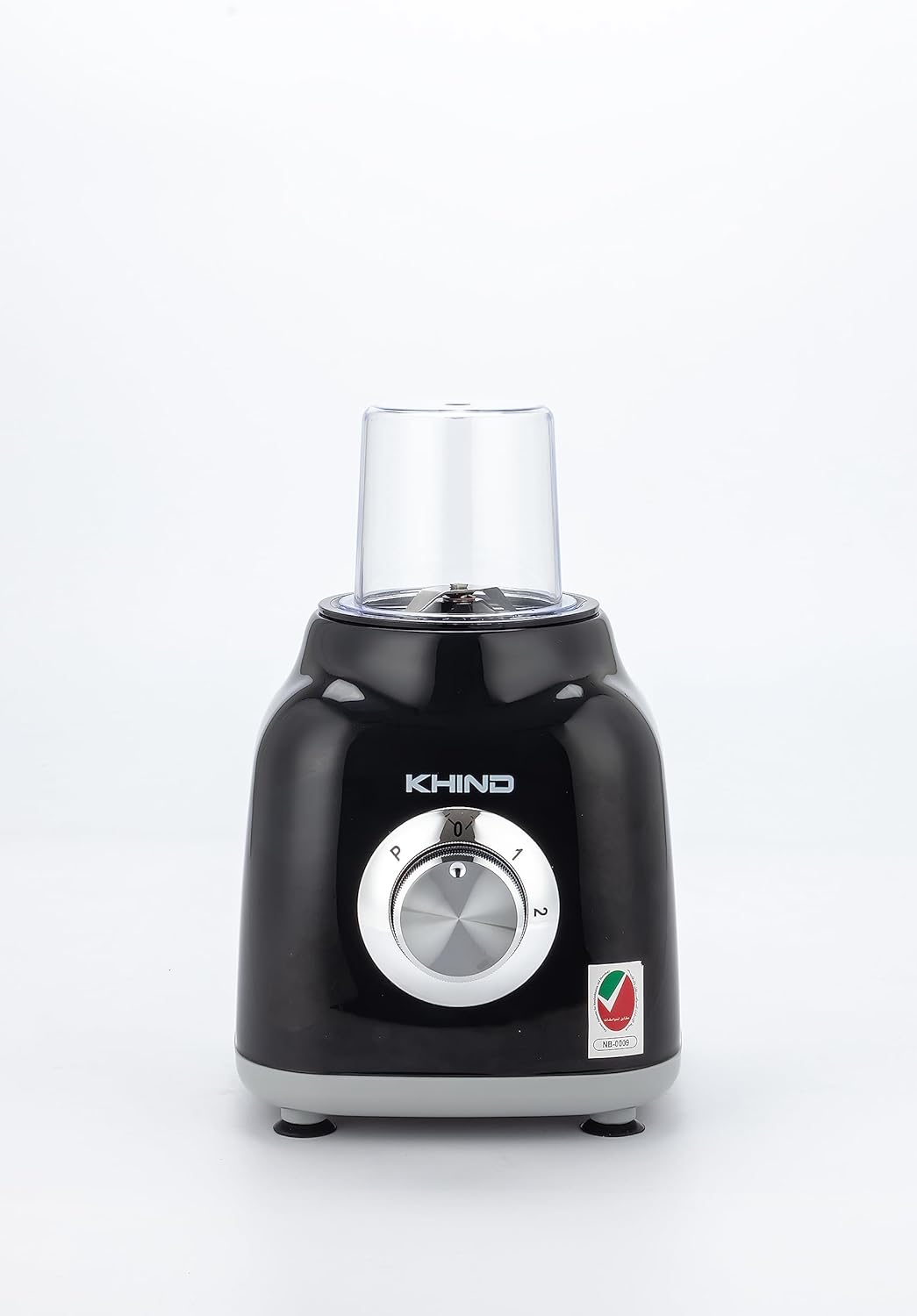 KHIND 330W Blender, 1.5L Jar, 2 Speed, Jar Safety Locking Mechanism, Compact and Sleek Design with Safety Switch, Powerful and Durable Motor, Rust-Free Stainless Steel Blades, Black and White - BL1542