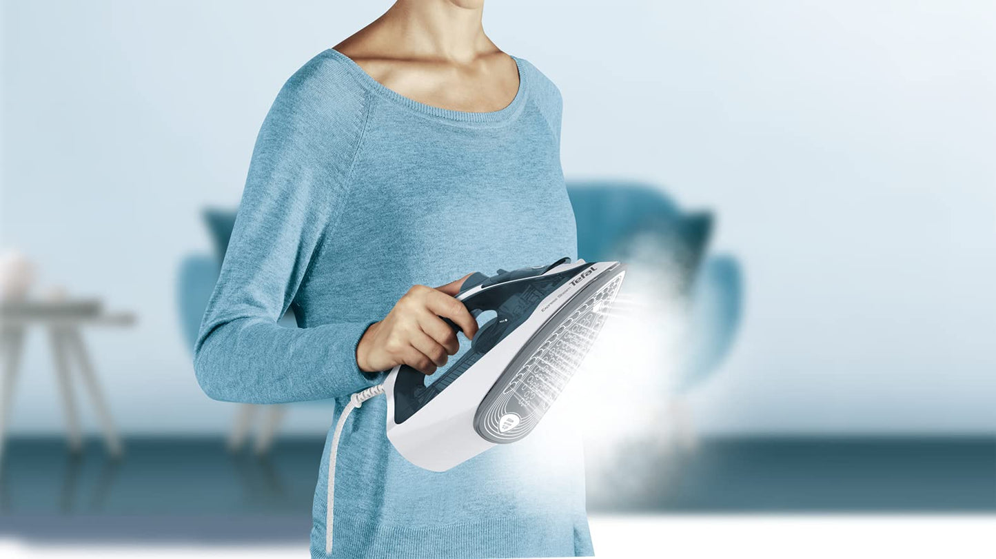 TEFAL Steam Iron | Express Steam Iron Steamer | 2600 W | 270 ml | Anti-scale | Purple | Ceramic Soleplate | 2 Years Warranty | FV2843M0