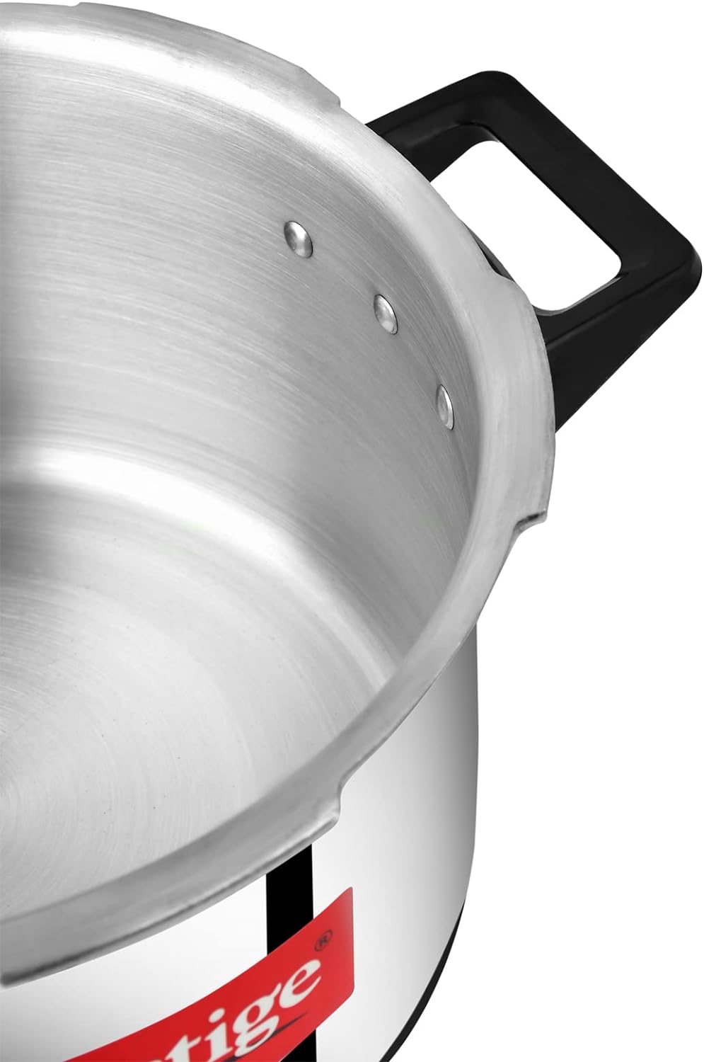 Prestige Popular Pressure Cooker | Aluminium Cooker with Lid 5 Ltr| Silver