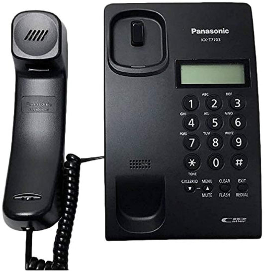 Panasonic KX-T7703 Caller ID Telephone, Black