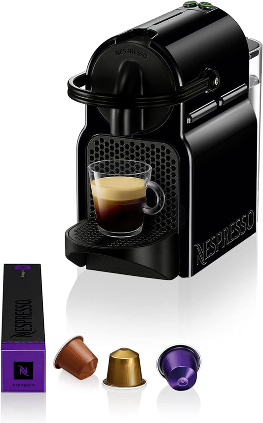 Nespresso Inissia Coffee Machine, Black, D40-ME-BK-NE – UAE Version