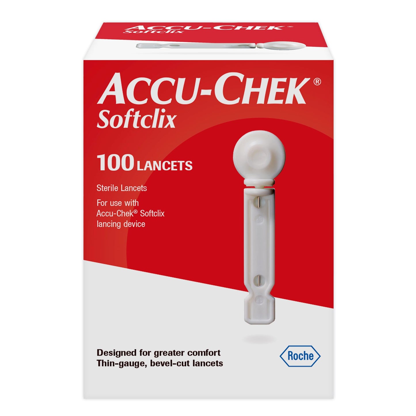 Accu-Chek Softclix Diabetes Lancing Device with 10 Softclix Lancets for Diabetic Blood Glucose Testing (Packaging May Vary)