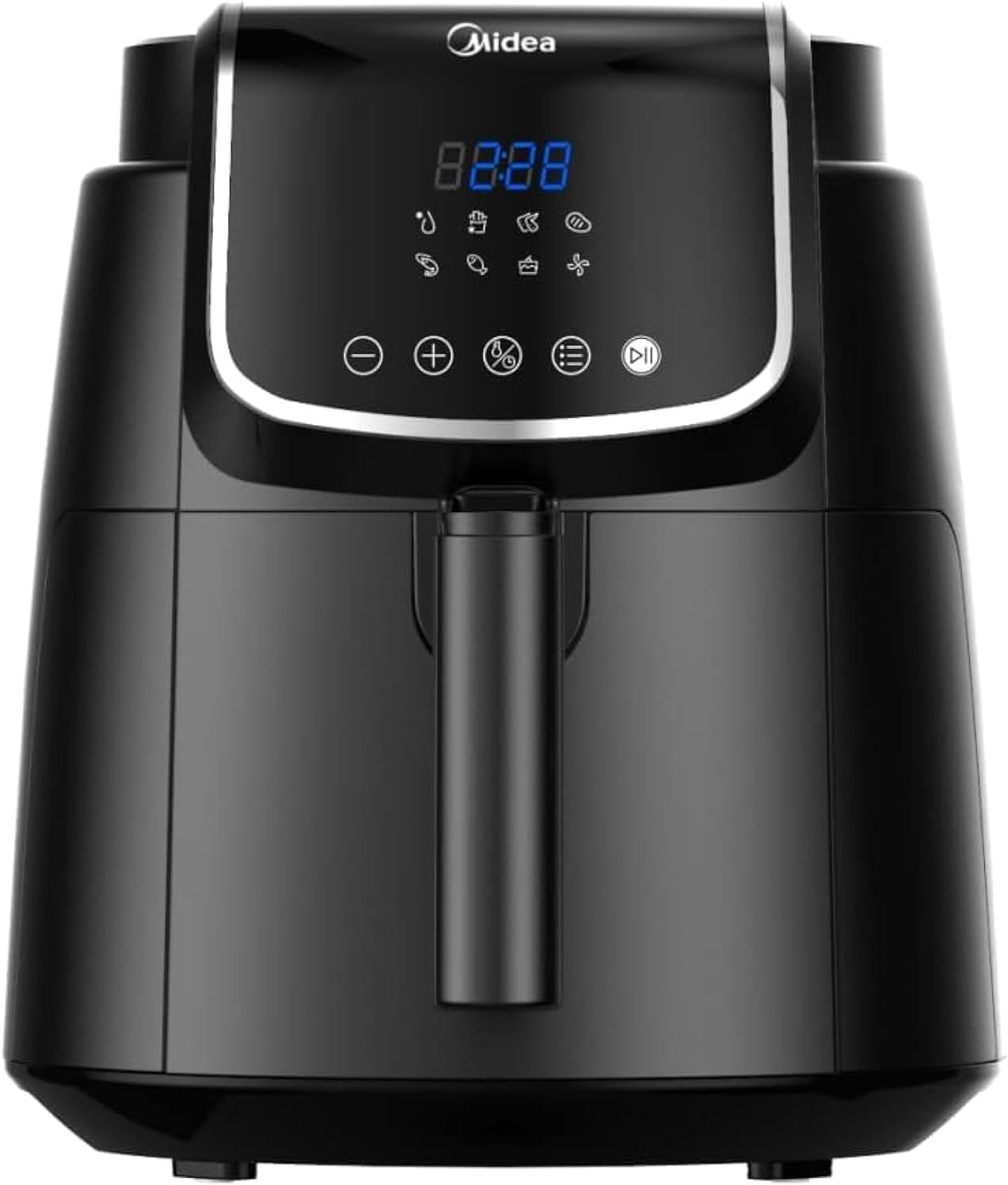 Midea 7.3L Extra Large Digital Air Fryer 1500W with Large See-Through Window, Dual Frying Functions, 8 Functions with Digital Panel, Dual Cyclone Rapid Hot Technology, Largest Oil Less Fryer, MFCY75A2