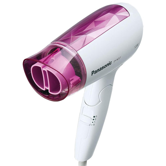 Panasonic EH ND21 Hair Dryer 1200W Quick Compact Gentle Drying, White, EHND21